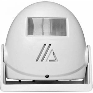 Sonnette de magasin sans fil (blanche), dispositif d'accueil des visiteurs, alarme d'entr&eacute;e des visiteurs, sonnette, capteur infrarouge, alarme