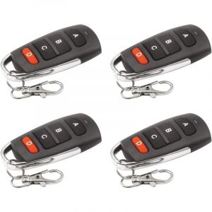 4PCS Clonage télécommande porte-clés,Porte de garage de remplacement universel portail électrique,Télécommandes originales pour véhicules