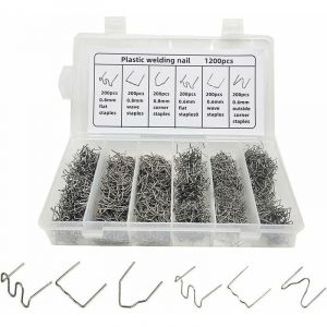 Agrafes Chaudes De Réparation En Plastique Automatique Pour La Réparation De Soudure En Plastique De Pare-Chocs De Voiture, 1200PCS