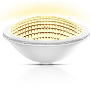Beijiyi - Lampe Piscine PAR56,18W Spot Piscine Etanche IP68 led de Piscine Submersible Lumi&egrave;re 12V DC/AC,3000K Blanc Chaud