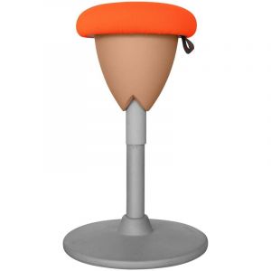 Tabouret ergonomique assis-debout / tabouret oscillant Pisa - Orange