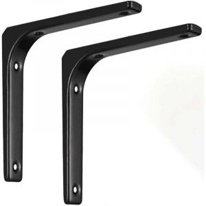 2PCS &Eacute;querre &Eacute;tag&egrave;re, &Eacute;querre Murale Charge Lourde, &Eacute;querre &Eacute;tag&egrave;re Murale en forme de L, 150x125mm, &Eacute;querre de Fixation pour &Eacute;tag&egrave;re, Support