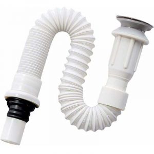 YMYNY siphon lavabo, siphon gain de place, flexible evacuation lavabo, Bonde pour lavabo, extensible de