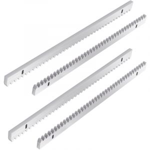 Randaco 4X 50 cm M&egrave;tre de cr&eacute;maill&egrave;re suppl&eacute;mentaire pour portail coulissant Cr&eacute;maill&egrave;res Op&eacute;rateur Fer 2 m&egrave;tres de long ensemble 10mm universel
