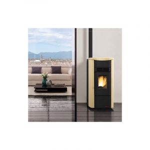 Extraflame - Poele a' pellets La Nordica Giusy Evo 8,0 kW revetement en acier parchemine' 200 m chauffe'