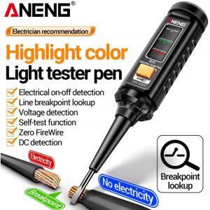Testeur de Tension DC Sans Contact NCV &ndash; Stylo D&eacute;tecteur de Voltage avec Localisation de D&eacute;fauts et Test de Composants