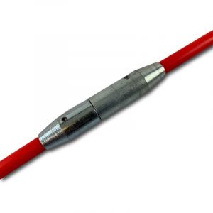 Kibros - Canne de ramonage fibre de verre Rallonge kit Embout acier filet&eacute; M121,75mm - Quantit&eacute; x 3 - Cannes fibre verre - 1,50 m