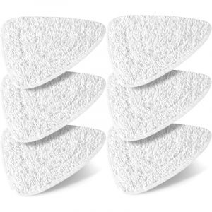 6 Pi&egrave;ces Recharge pour balai vapeur, housse de balai microfibre compatible avec les nettoyeurs vapeur Vileda Steam et Vileda Steam Plus
