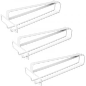 3 Pi&egrave;ces Porte Verre &agrave; Vin Suspendu, Support de Verre &agrave; Vin Sous Armoire, Porte-Verres &agrave; Pied Suspendu Sans Per&ccedil;age, M&eacute;tal Accroche-verres Pour