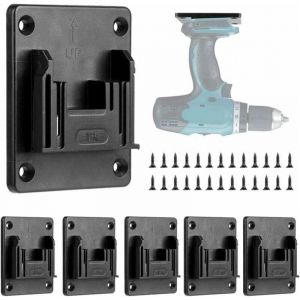 6Pièce Support Machine/PorteOutils pour Makita 18V & pour Bosch 18V,Support de Machine pour Outils de perçage,Outil De Montage Mural pour