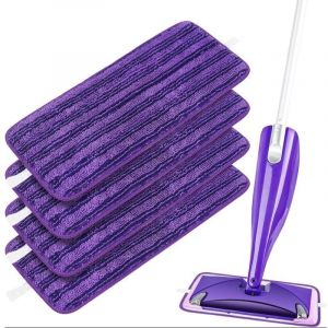Paquets de lingettes r&eacute;utilisables pour Swiffer WetJet, lingettes de nettoyage en microfibre, lingettes de nettoyage de rechange r&eacute;utilisables en