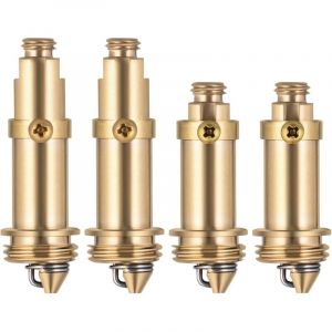 Lot de 4 Bondes &agrave; Ressort en Laiton, Pop-up Boulon, Remplacement pour &Eacute;vier de Baignoire, Bonde de Lavabo avec M&eacute;canisme &agrave; Ressort et Boulon