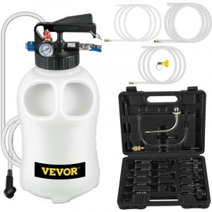 VEVOR Pompe de Remplissage deHuile de Transmission 10 L Systeme de Remplissage deHuile de Transmission ATF avec 14 Adaptateurs Outil de Remplissage