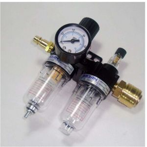 Filtre et régulateur de compresseur,Filtre régulateur 1 / 4 régulateur de pression d'air, séparateur huile - eau, outil pneumatique, régulateur