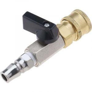 [JAMAIS UTILISÉ] Raccord rapide pour air comprimé, vanne à boisseau sphérique pneumatique, vanne de dosage, vanne d'arrêt 1/4" avec raccord fileté