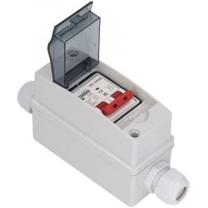 2P DC Disjoncteur Miniature, 1000V 32A Disjoncteur PV &agrave; Couvercle Transparent &eacute;tanche IP65 Disjoncteur