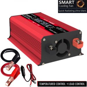 Onduleur 4000W (300W nominal) - Convertisseur 12V/220V à onde modifiée - 2 ports usb, affichage led - Zoternen