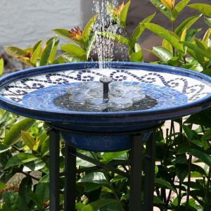 Ineasicer - Fontaine Solaire,Fontaine Exterieur de Jardin, Solaire Fontaine a Eau, Mini Pompe a Eau, Pompe Etang Fontaine pour Piscine, Pompe a