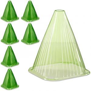 Reaxdays Cloche à salade, lot de 60, en pvc, protection contre le gel et les escargots, hlp : 22 x 19 x 19 cm, verte