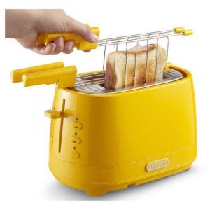 Grille-pain 2 tranches DeLonghi CTLAP2203.Y Jaune 550 W