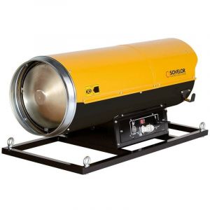 Chauffage Air puls&eacute; Sovelor HP65S avec br&ucirc;leur au fuel suspendu combustion directe 800W 230V/50Hz