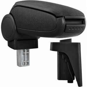 Pro.tec - Accoudoir central pour Audi A3 S3 8P - avec compartiment - rembourré - textile - noir
