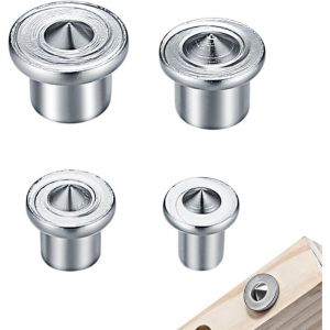 24 Pi&egrave;ces Pointes de Centrage pour Tourillons en Bois, Outil de Marquage et d&rsquo;Alignement, Centreurs pour Per&ccedil;age Pr&eacute;cis, 6/8/10/12 mm