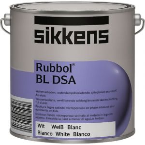 Sikkens - Rubbol bl dsa Laque satinée à l'eau pour bois extérieur, microporeuse & résistante uv Teinte: blanc - Conditionnement: 2,5 Litres