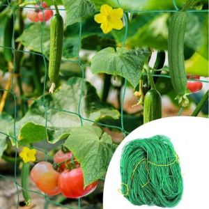 Filet pour Plantes Grimpantes Treillis Jardin Filet 2m x 5m Support Plante Grimpante Filet de Fixation Filet de Jardin pour Plant de I&eacute;gumes Tomate