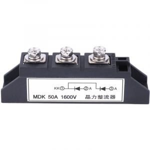 Pont Redresseur MDK 50A 1600V Module de Pont Redresseur &agrave; Diodes Module de Pont Redresseur monophas&eacute; pour Redresseur Photovolta&iuml;que pour Utilisation