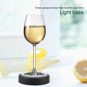 Treetalk - Modèle noir 3D sculpté en interne en cristal laser led support de lampe coloré support de lampe usb statue de Bouddha en verre boule de