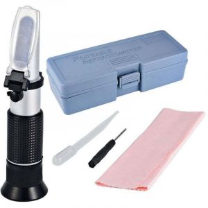 R&eacute;fractom&egrave;tre antigel pour glycol, antigel, liquide de refroidissement et acide de batterie Testeur d'antigel pour mesurer le point de gel de