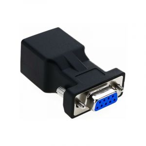Memkey - RJ45 vers RS232,Port Série DB9 9 Broches mâle vers Femelle RJ45 Cat5e/6 Ethernet/LAN Étendre d'adaptateur(tête de femme)