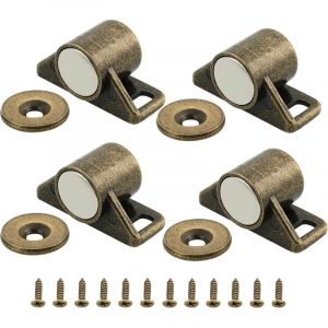 4 Pi&egrave;ces aimant porte placard, 3.6 CM aimant de porte Magn&eacute;tique Fermeture de Porte Peatique, Loquet de Porte Magn&eacute;tique Aimant Meuble Fermeture pour