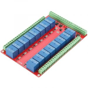 Zoternen - Module relais 16 canaux 24 v cc avec carte d'interface isolée, déclencheur de niveau haut/bas