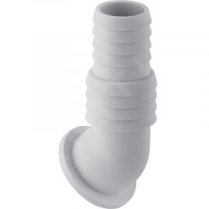 Embout de tuyau coud&eacute; 242691111 pour siphon en saillie pour appareils, plastique, blanc - Geberit
