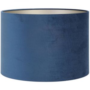 Light&living - abat-jour - Velours - bleu - textile - ø 20cm -