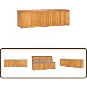 Vidaxl - Boîte de jardin 175x50x55 cm Bois massif de teck - Coffre De Jardin - Rangement Extérieur - Meuble De Jardin - Bois De Teck - Résistant Aux