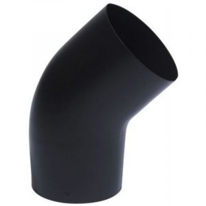 Coude &eacute;maill&eacute; 45&deg; noir mat D150 TOLERIE EMAILLERIE NANTAISE 342441