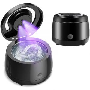 Nettoyeur Ultrasons, 43kHz Bac Ultrason, 3 lampes UVC, 25W Ultrasonic cleaner Pour Goutti&egrave;re Dentaires, Proth&egrave;ses Dentaires, Aligneurs, Appareils