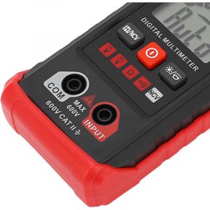 Jeffergarden - Kit multimètre numérique 4 000 points, intelligent, haute précision, plage automatique, ohmmètre, ampèremètre, tension, testeur sans