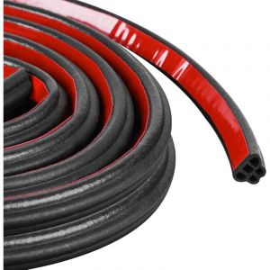 10M Joint Porte Voiture, 5 Trous Joint Caoutchouc Adhesif, Joint pare Brise Imperm&eacute;able, Joint de Porte Voiture, Caoutchouc Autocollante pour