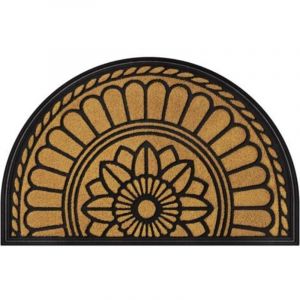 Tapis de Porte Demi-Rond, Tapis de Protection avec Chemin d'acc&egrave;s antid&eacute;rapant, Paillasson Robuste pour ext&eacute;rieur, &agrave; Profil Bas et Facile &agrave; Nettoyer,