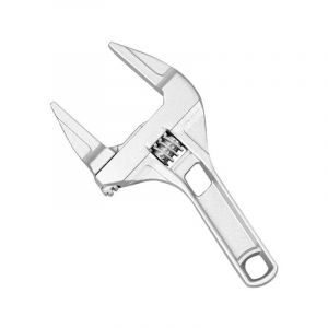 Clé à molette grande ouverture clé de salle de bain Large mâchoire 16-68mm en alliage d'aluminium clé à molette poignée outil à main de plombier