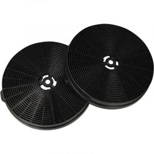 2x Filtres &agrave; charbon actif compatible avec Bomann du 7604 g hotte aspirante - 17,5 cm - Vhbw
