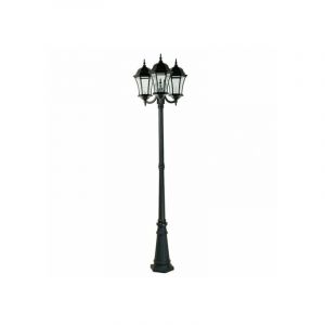 Lampadaire Extérieur 3 Têtes 3x100W E27 Fonte Noir adela