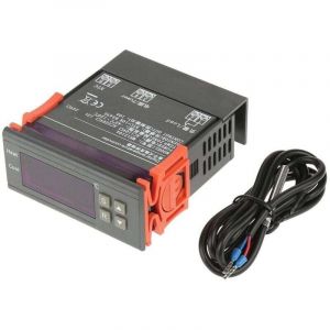 ZVD - R&eacute;glable avec sonde de capteur Thermostat led Contr&ocirc;leur de temp&eacute;rature num&eacute;rique MH1210B Projets d'&eacute;lectronique de construction de petite