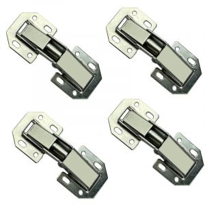 Charniere Porte Placard, 4PCS Charniere Porte Cuisine, Charniere Invisible, Charniere Porte Lourde, Convient Aux Penderie Commode Salle de Bains