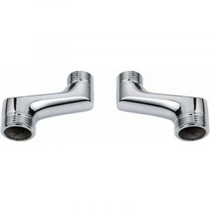 Alovez - Raccord Contre Coudé Douche,Raccord Laiton Coudé RéDucteur,Bras Pivotant RéGlable,Raccord Mural Contre Coudé,Raccord Excentré 1/2 3/4,Chrome