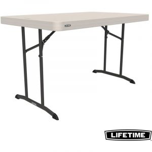 Lifetime - Table Rectangulaire Pliante (122cm) Haute resistance Usage intensif